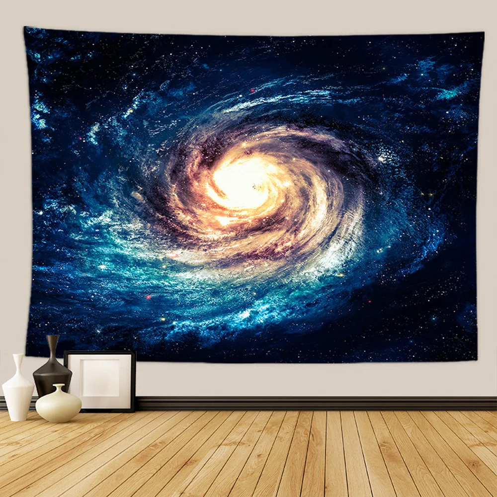 

Cosmic Starry Sky Wall Hanging Tapestry Psychedelic Constellation Background Tapiz Dormitory Bedroom Living Room Decor Blanket