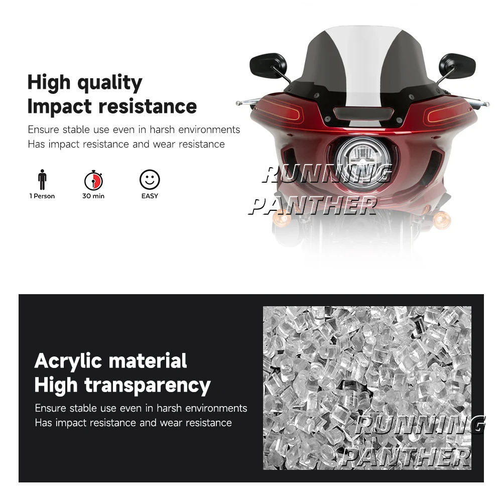 Лобовое стекло мотоцикла обтекатель ветрового стекла для Harley Softail Low Rider ST El Diablo