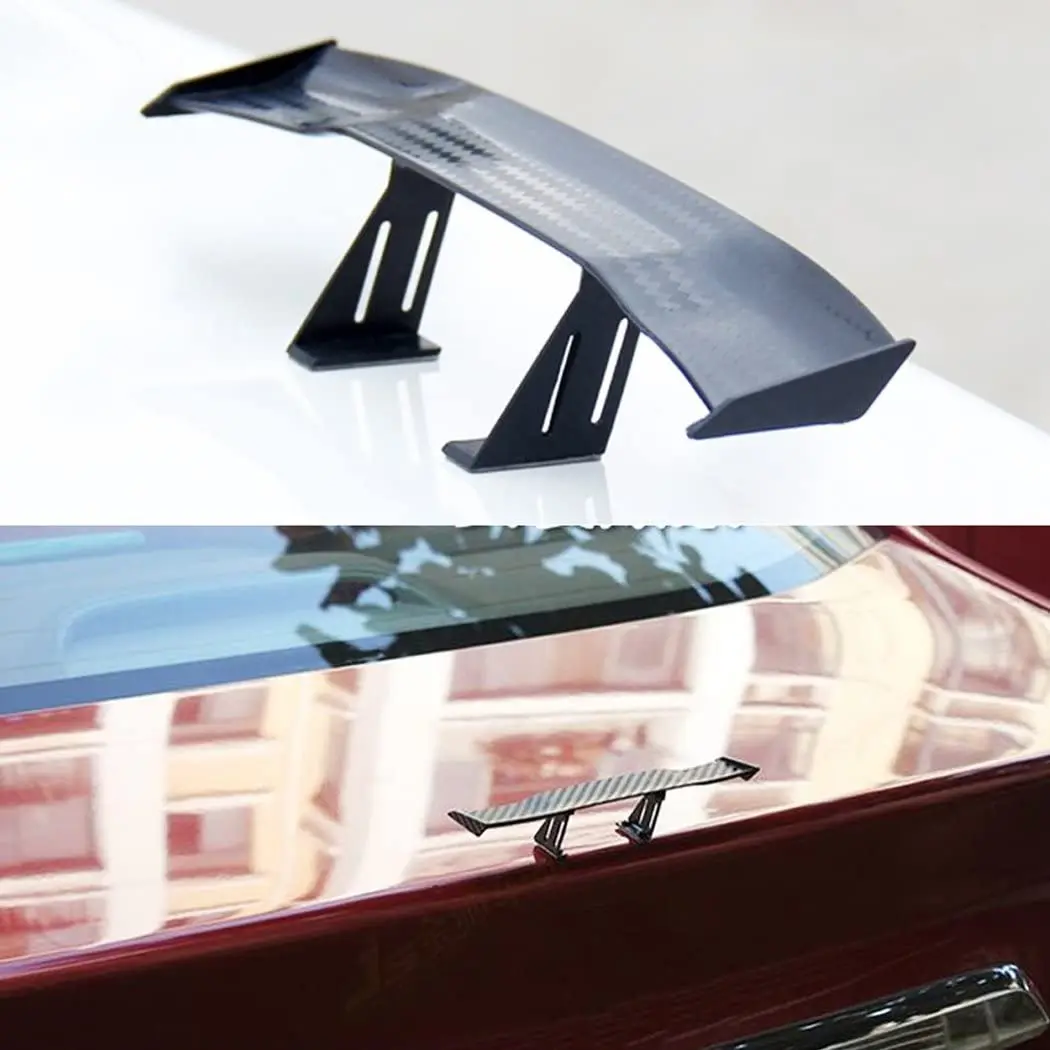 

Car general small spoiler, punch-free personalized decoration GT small tail carbon fiber fixed wind wing auto parts