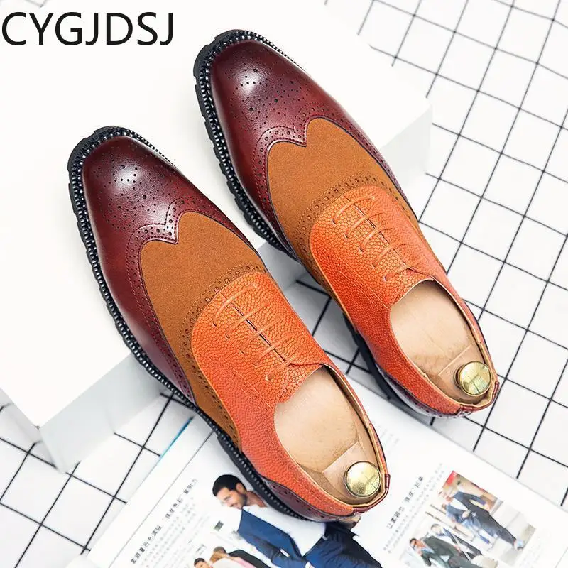 

Brogues Shoes for Men Leather Shoes for Men Italiano Business Suit Oxford Shoes for Men Office 2023 Wedding Dress Erkek Ayakkabı
