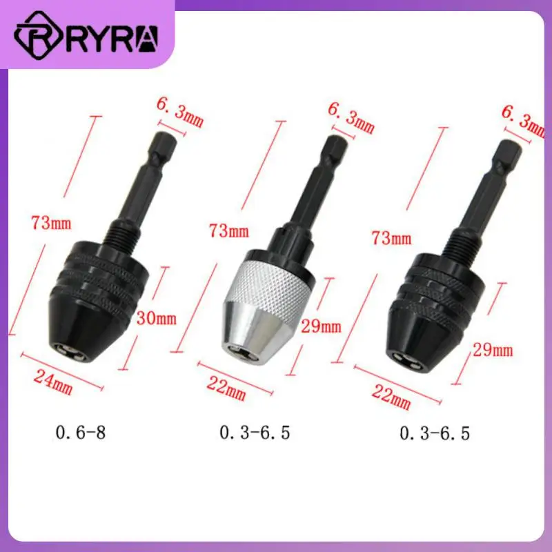 

2/4/5PCS Alloy Screwdriver Impact Driver Adaptor Keyless Mini Chuck Fixture Quick Change Converter Dril Parts High Quality Mini