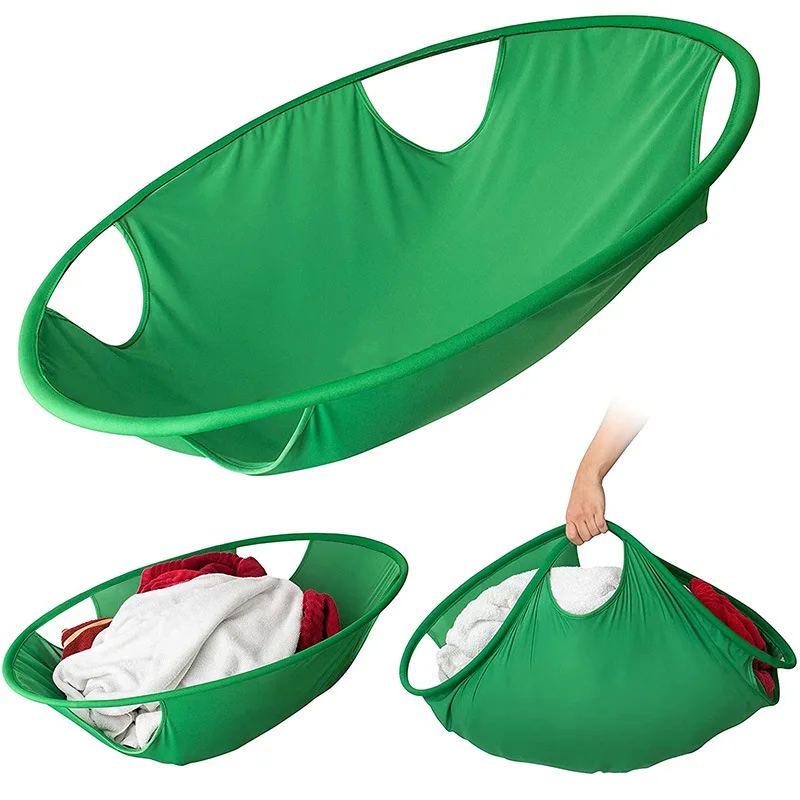

Portable Dirty Clothes Basket Laundry Hammer Basket Foldable Clothes Storage Basket