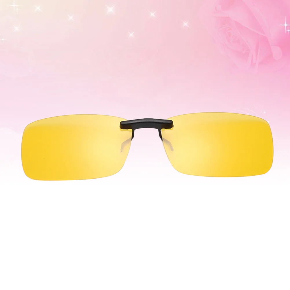 

Модные ультралегкие солнцезащитные очки с клипсой ночного видения для мужчин и водителей (большая пленка ночного видения, желтая)