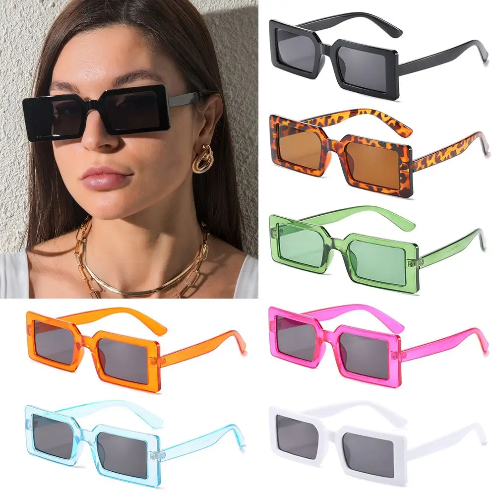 

Retro Square Frame Narrow UV400 Protection Sun Glases Rectangle Sun Glasses Square Sunglasses for Women Eyewear