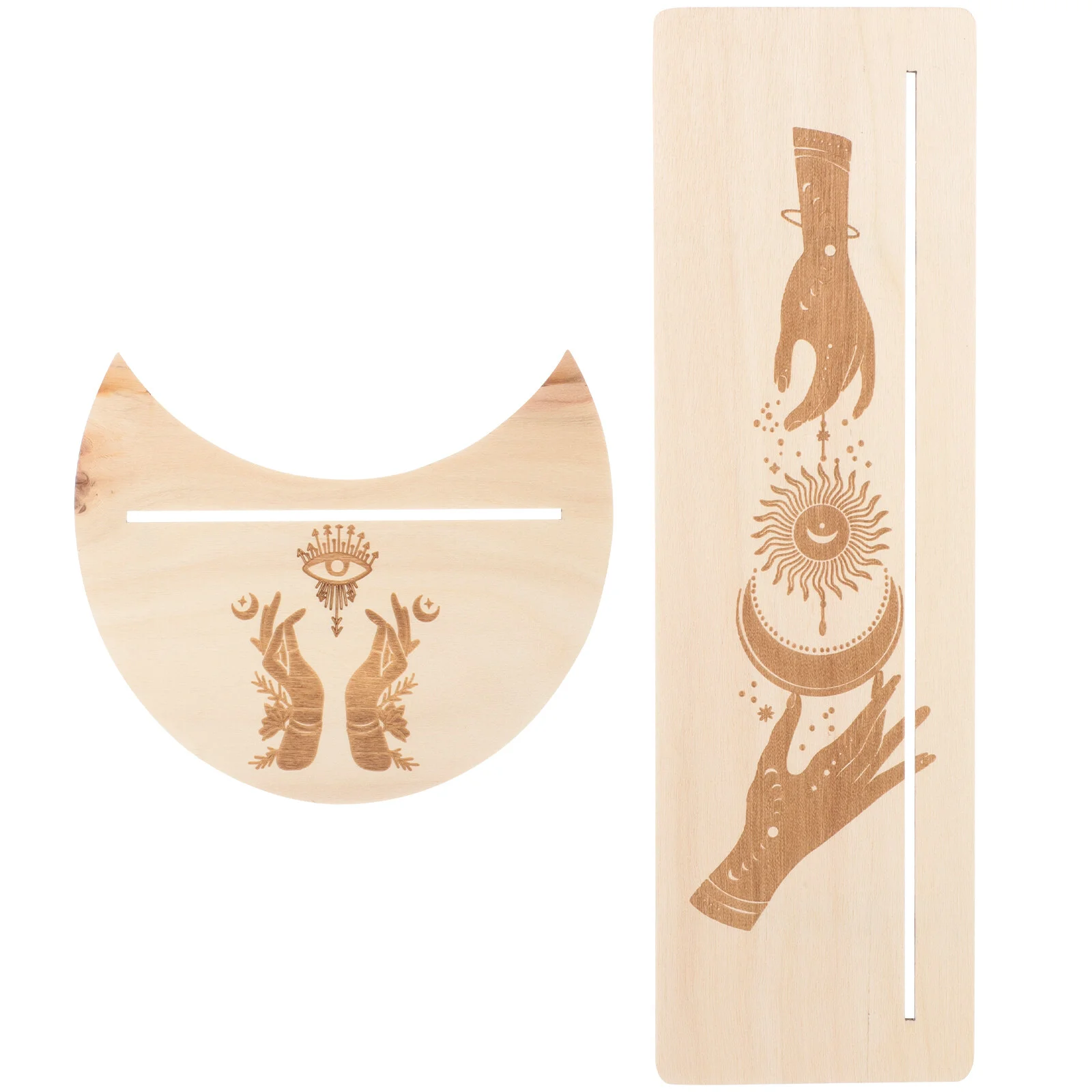 

House Gadgets Clip Decorative Tarot Cards Holder Deck Display Wooden Tray Stands Desktop