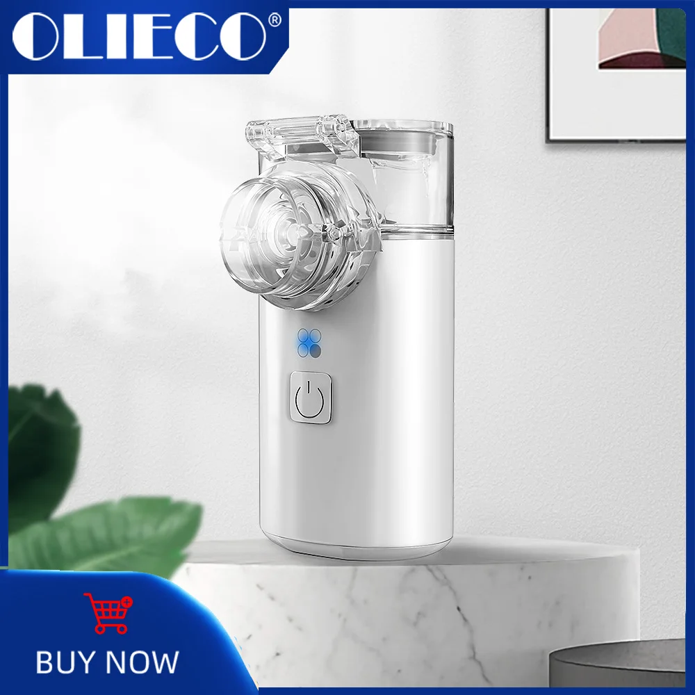 

OLIECO Portable Nebulizer Mini Handheld Travel Portable Asthma Inhaler for Kids Adult Child Baby USB Plug