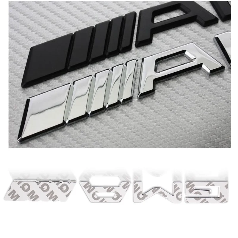 Car tail letter stickers Accessories For Mercedes amg w124 w211 w212 w210 w203 w204 w126 w168 w169 w176 w177 w212 w213 stickers