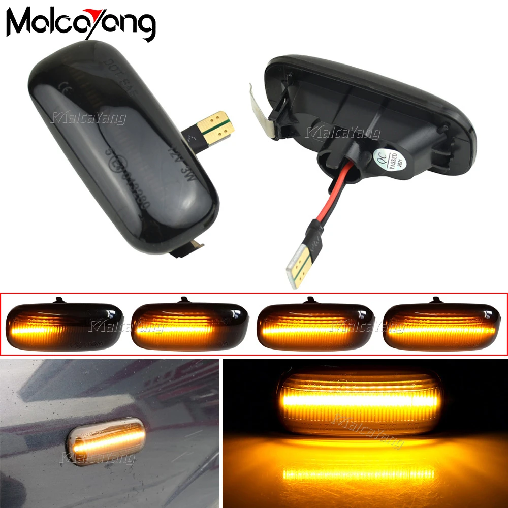 

LED Dynamic Turn Signal Light Side Marker Fender Sequential Indicator Lamp For Audi A3 S3 8P A4 S4 RS4 B6 B7 A6 S6 RS6 C6 05-08
