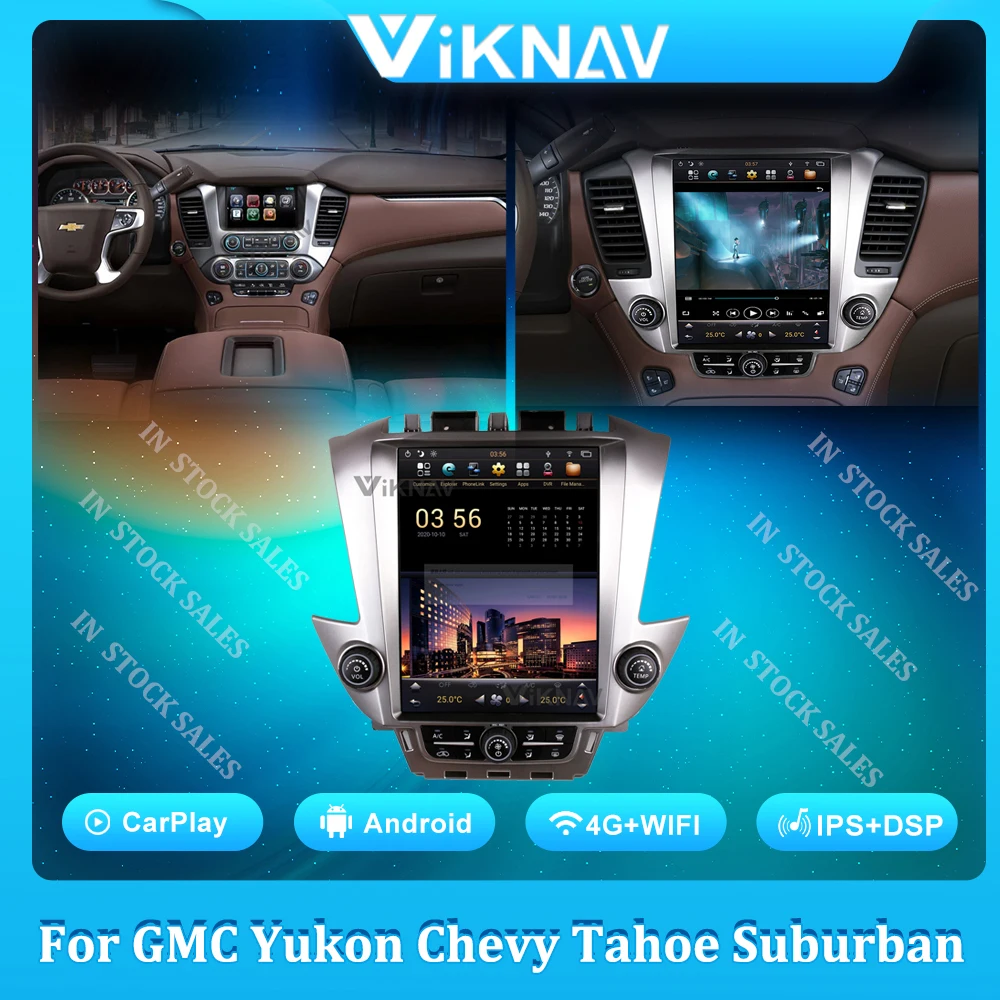 

Автомобильный радиоприемник PX6 для Chevy Tahoe Suburban GMC Yukon 2015 2016 2017 2018 2019 2020 2021 Android радио авто стерео Мультимедийный Плеер