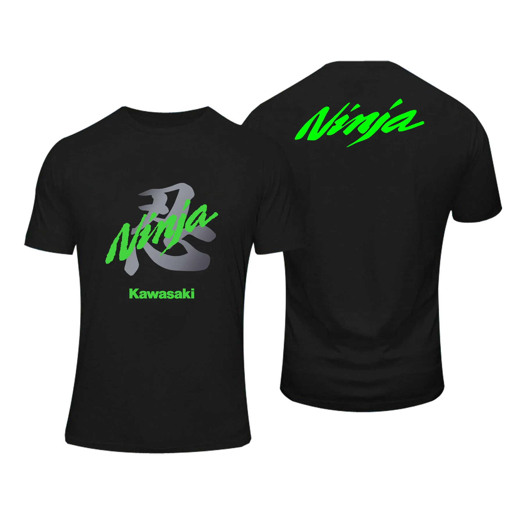 

Amazing Double-sided Tees Men Kawasaki-Racing-Team T Shirt Casual Oversized T-shirt Male T-shirts Graphic Short Sleeve S-3XL