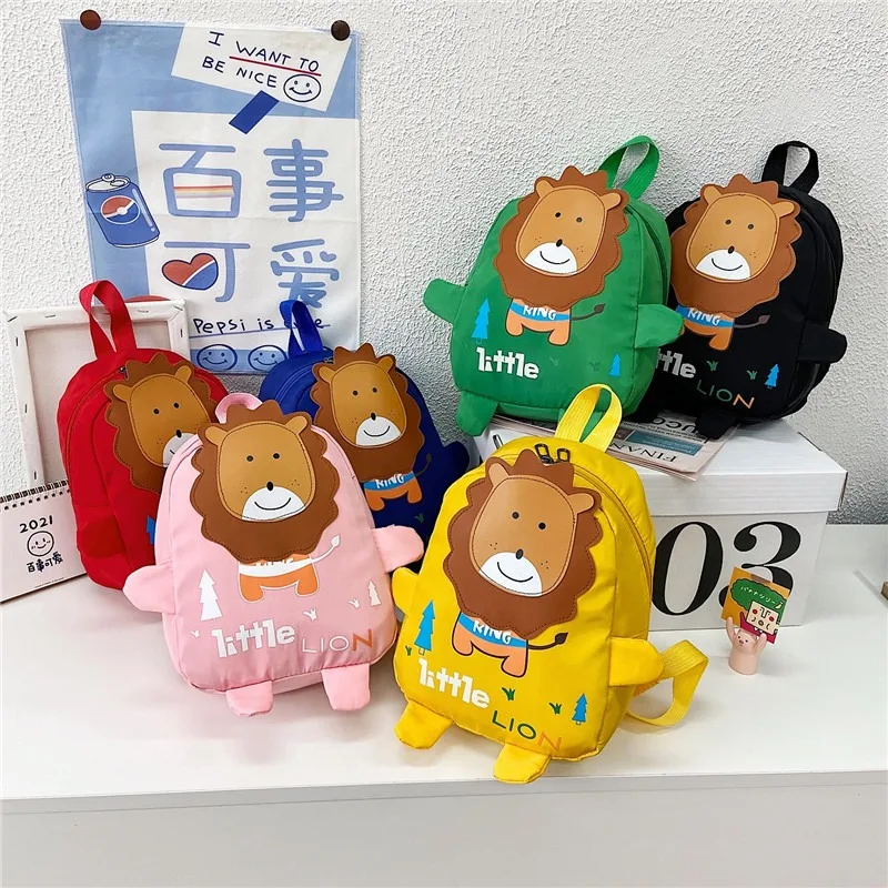 

Girls' School Backpack Cartoon Lion Kids School Bags Backpack Kindergarten Primary School Bookbag Student Backpack Boy Child Bag