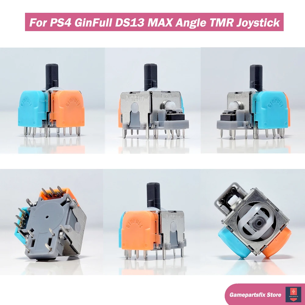 Фото Джойстик GinFull DS13 MAX Angle TMR с электромагнитным управлением для PS4/PS5/Xbox 2-го поколения, улучшенный 3D-джойстик с магнитным сопротивлением №4
