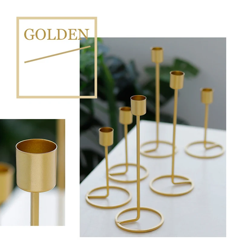 

Современный Железный подсвечник, подсвечник, украшения для свадебной вечеринки, банкета