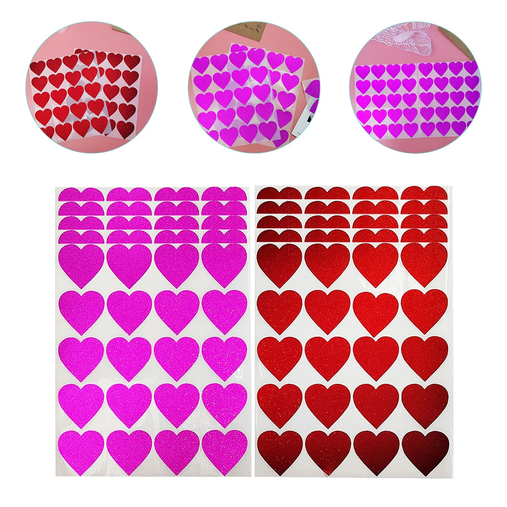 

Stickers Heart Valentine Sticker Selfcraft Sheets Envelope Adhesive Shaped Love Declas Labels Day Happy Roll Wedding