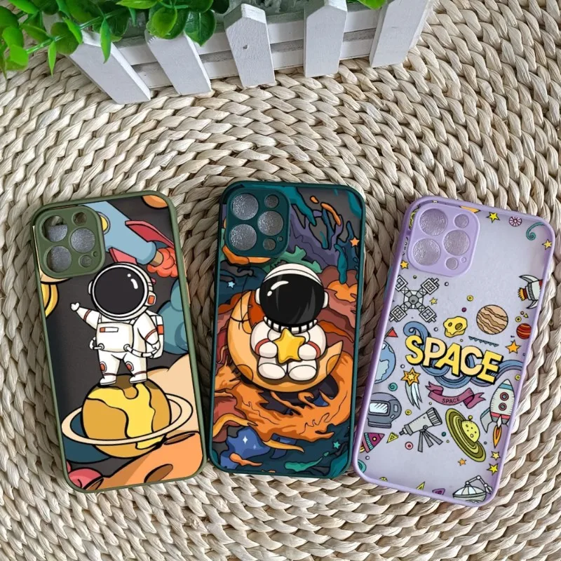 

Чехол для телефона с мультяшным космическим рисунком для IPhone 14 13 12 11 Mini Pro Max XS X Max XR 8 7 Plus SE 2022, цветной чехол для телефона