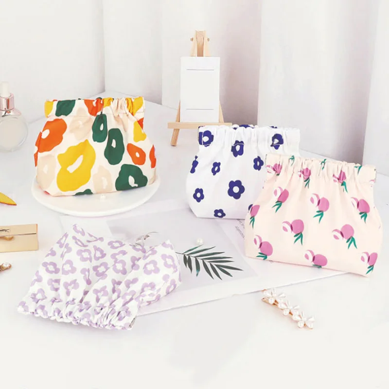 

Mini Cute Makeup Storage Bag Lipstick Cosmetic Bag Earphone Key Shrapnel Sanitary Napkin Bag Cute Women Coin Purse