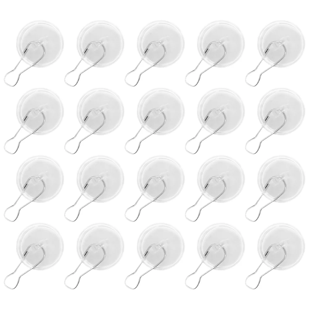 20 шт. потолочный крючок на присоске вешалка для колокольчиков прозрачные
