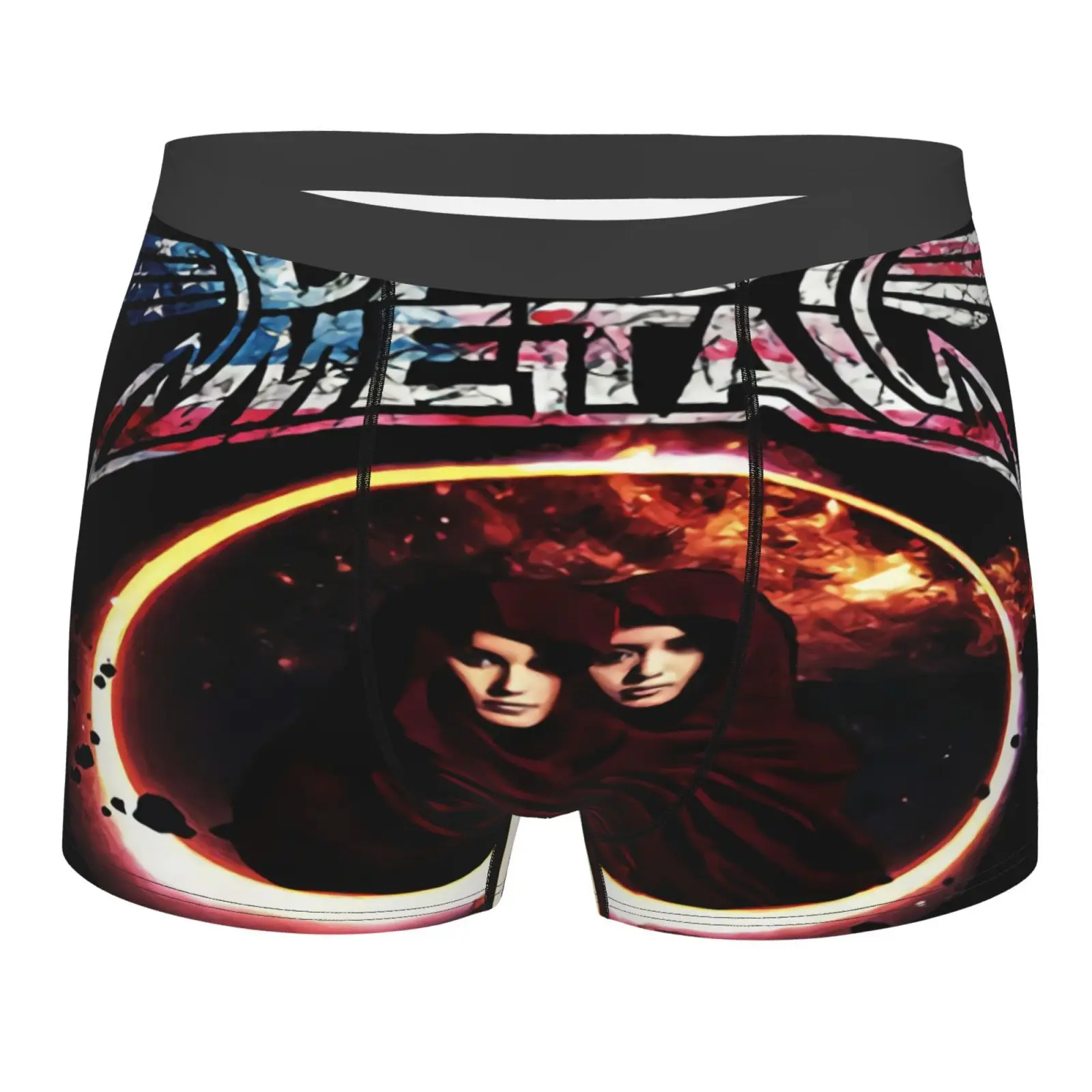 

Мужские трусы-боксеры с принтом Babymetal Band Tour, черные короткие шорты из полиэстера, сексуальное нижнее белье для мужчин, 2019
