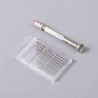 micro aluminum nickel alloy hand drill plaster cement candle bore a hole twist drill bit woodworking drilling rotary tools