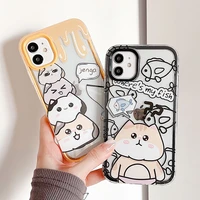 cute cats case for iphone 11 case 3 in 1 frame shockproof funda iphone 13 11 12 pro max xr x xs max 7 8 6 6s plus se 2 3 cover
