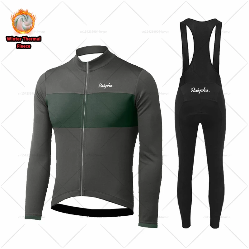 

2023 Raphaful Мужская зимняя одежда для велосипеда MTB Униформа с длинным рукавом велосипедные рубашки Ropa Ciclismo термальный флис Велоспорт Джерси комплект