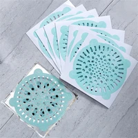 100pcs disposable sink filter shower drain stickers drain hair catcher strainer floor drain cover kitchen bathroom hair cleaning