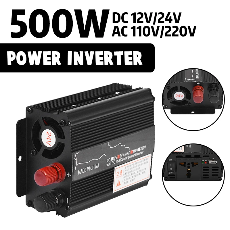 

Car Inverters Modified Sine Wave DC 12V to AC 110V Solar car Transformer Convert Universal plug Car Electronics Accessories