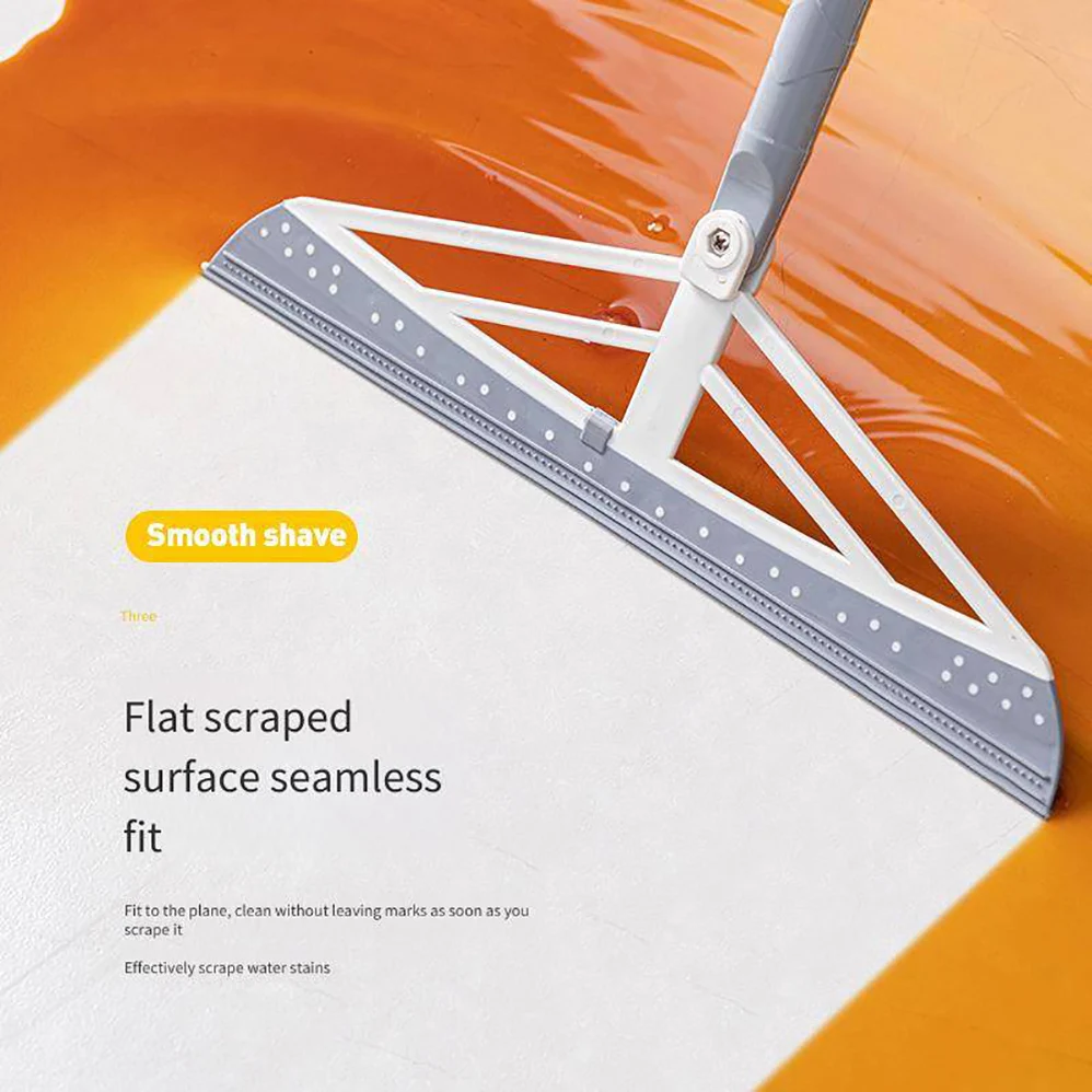 

New 180° Rotating Black Technology Broom Silicone Magic Broom Household Cleaning Tool Broom Sweeping Artifact Wholesale Wiper
