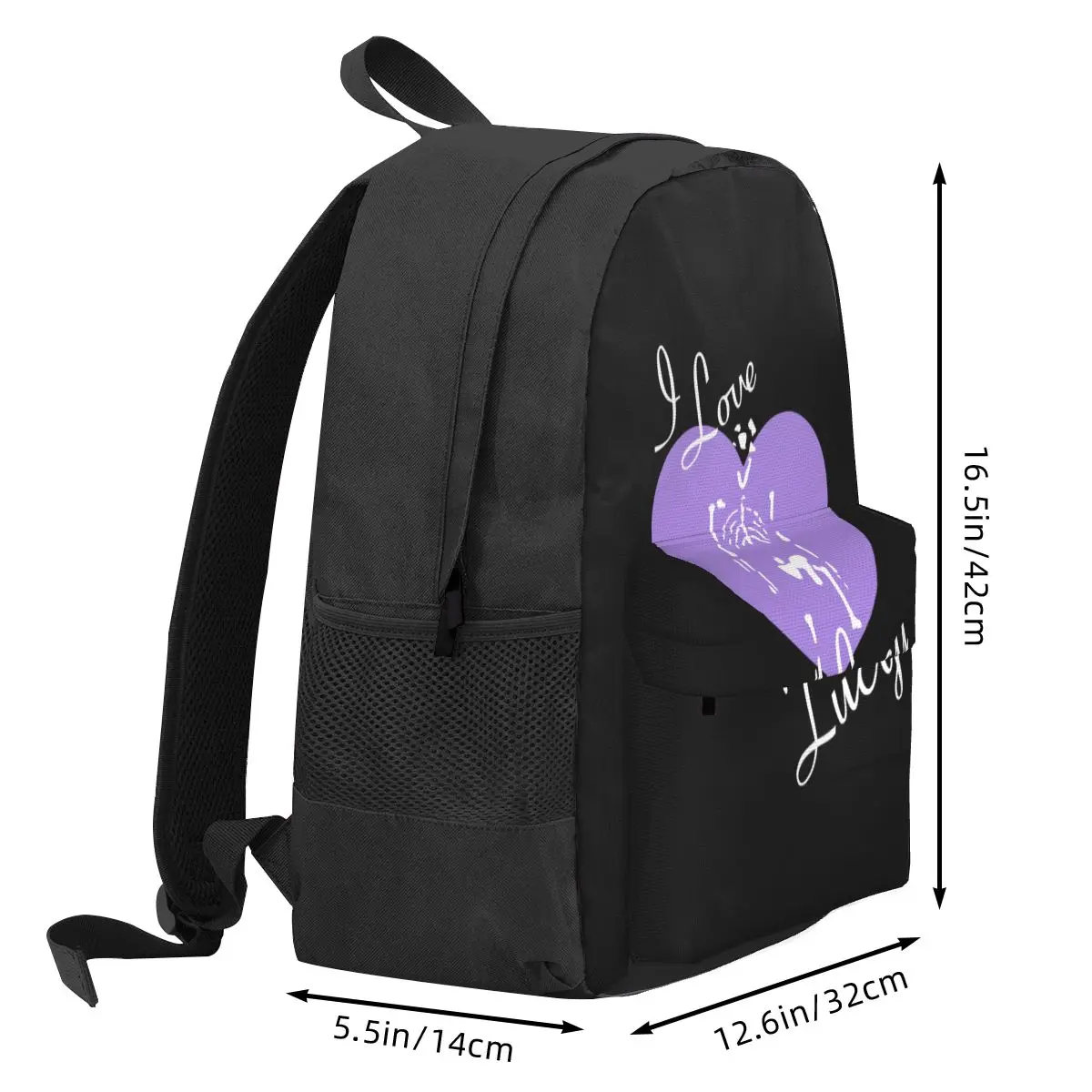 Рюкзак с принтом Я люблю Люси