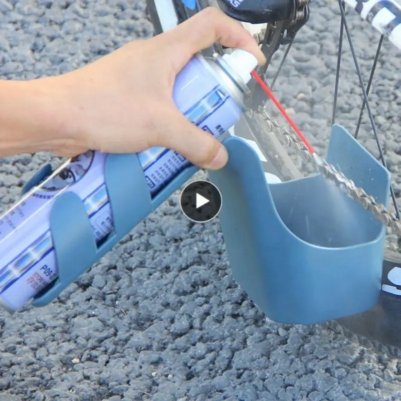 

Применимое средство для очистки цепи, ящик для инструментов для хранения масла на велосипедной цепи, универсальный инструмент для защиты от брызг масла на цепи, широко используется с защитой от брызг
