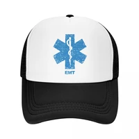 fashion unisex emt star of life baseball cap adult paramedic medic ambulance adjustable trucker hat sports snapback caps