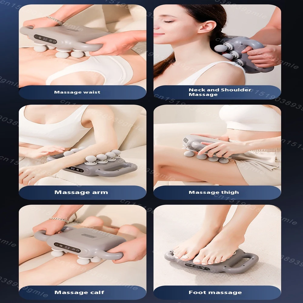 Пистолет-массажер для мышц высокочастотная вибрационная машина массажа спины и