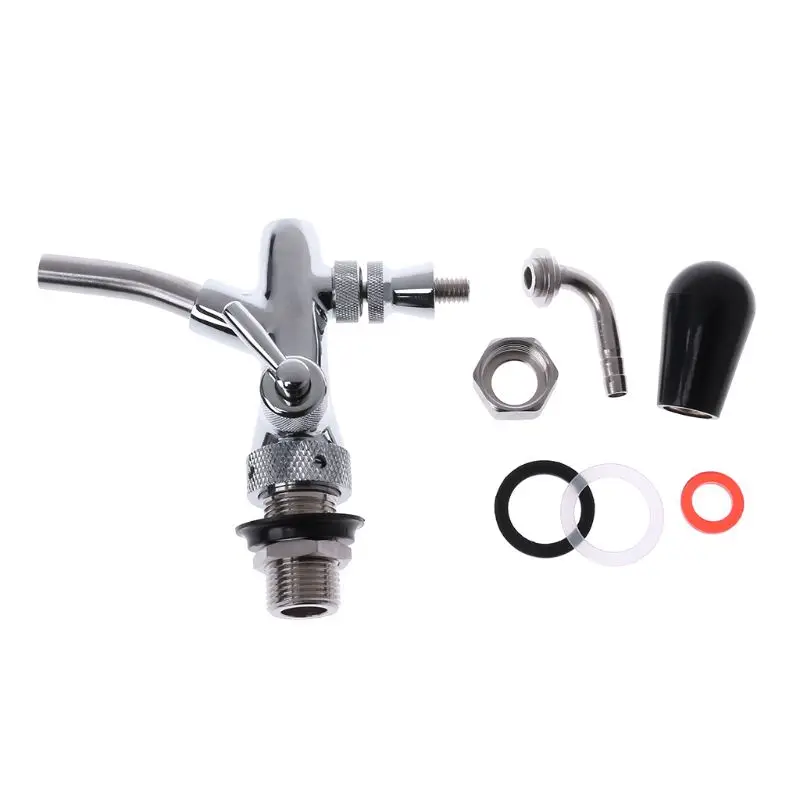 

Adjustable Beer Tap Homebrew Faucet Bar Accessories With Long Shank & Ball Lock