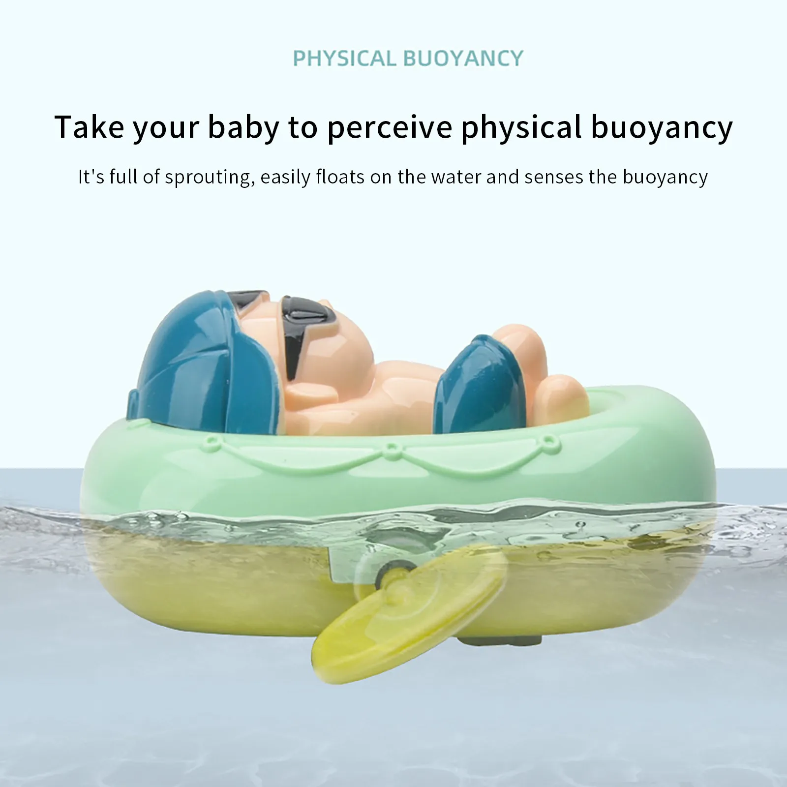 Baby Cute Bath Toy Bathroom Playing Water Floating Winding Clockwork Toy Swimming Crab Yacht Bath Children's Bath Set Baby Toys