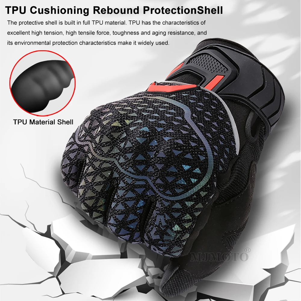 MOTOCENTRIC Мотоциклетные перчатки VEMAR Яркие и красочные летние защитные велосипедные