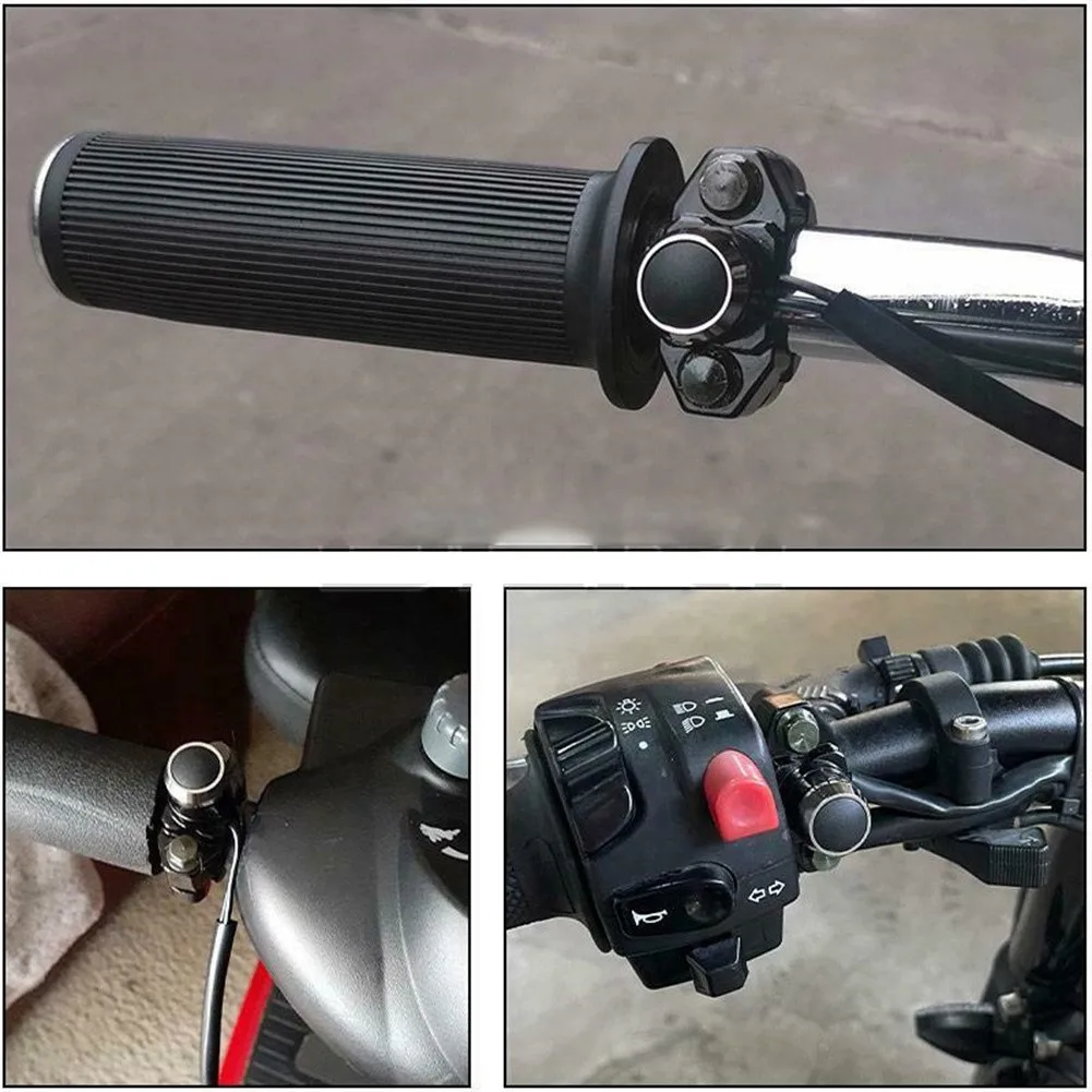 

ATV Motorcycle Scooter Sport Dirt Electric Bike Handlebar Switch Push Button 22mm 7/8in Aluminium Fog Spotlight