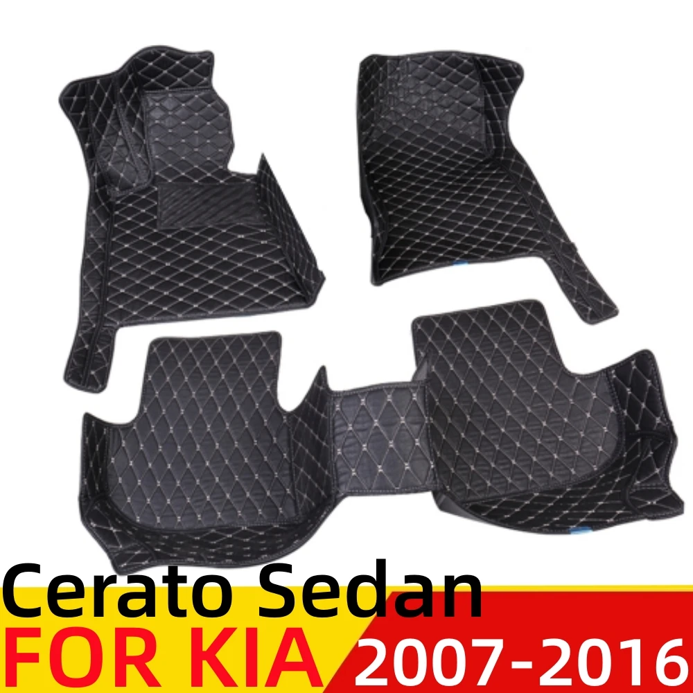 

Автомобильные коврики для KIA Cerato Sedan 2007-2016, водонепроницаемые, из кожи XPE, под заказ, передние и задние напольные коврики, автомобильные запчасти, коврик