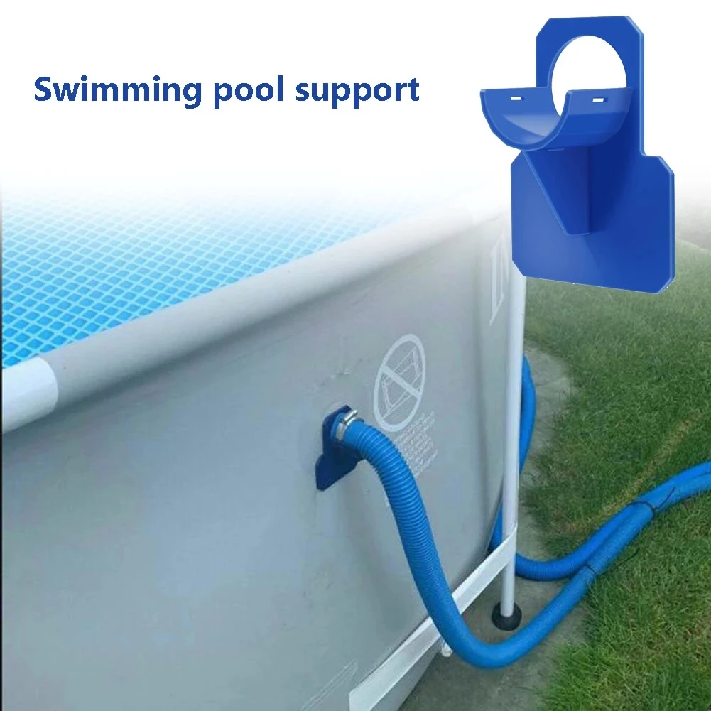 

1PC Plastic Swimming Pool Pipe Holder Mount Supports Pipes 38mm Fits Intex Above Ground 38mm Hose Outlet with Cable Tie