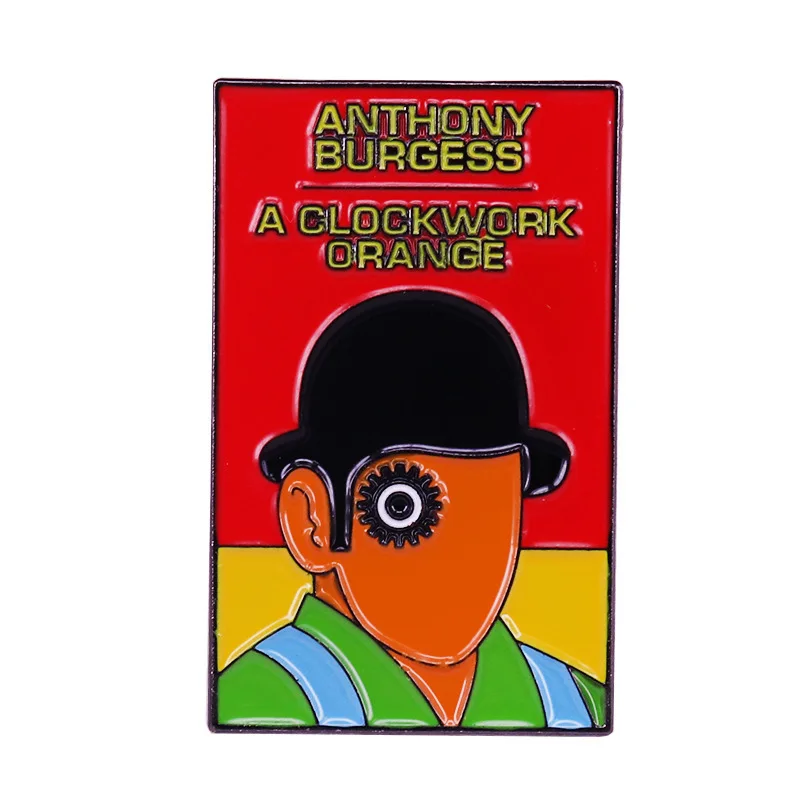 

European and American Film and Television Peripheral Clockwork Cover Brooch Cartoon Badge Creative Metal Hat Collar Lapel Pin
