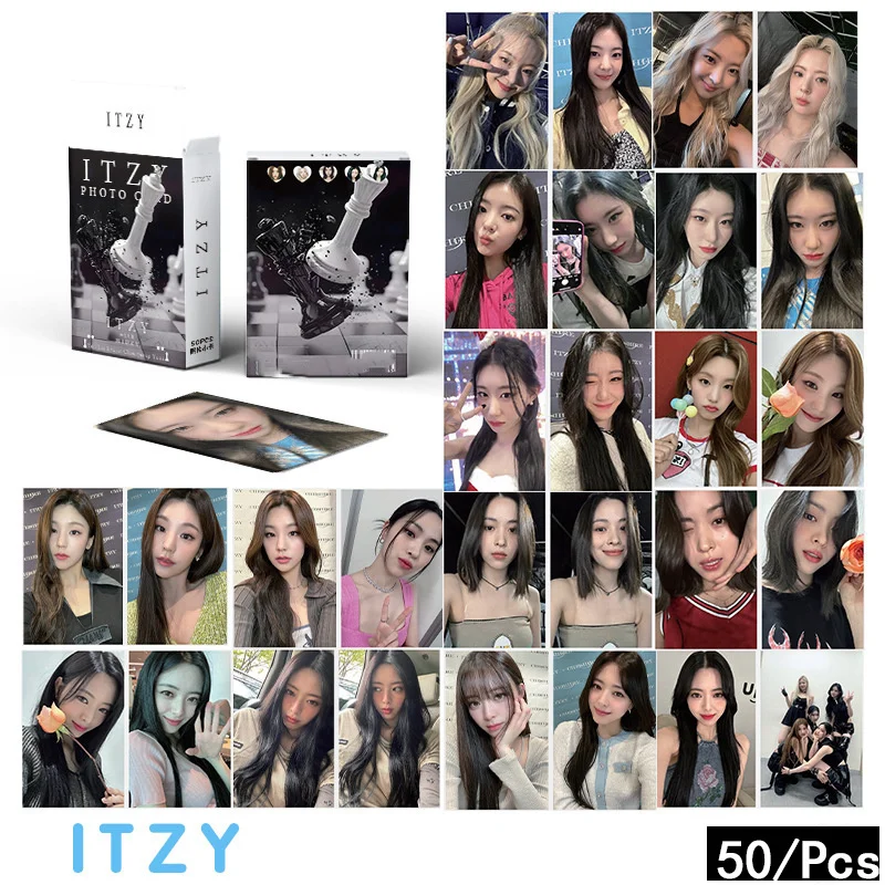 Kpop ITZY альбом-карточка Blah LOMO карточка угадай кто альбом карточка K-POP ITZY открытка новый продукт маленькая карточка Yeji 54 шт./комплект