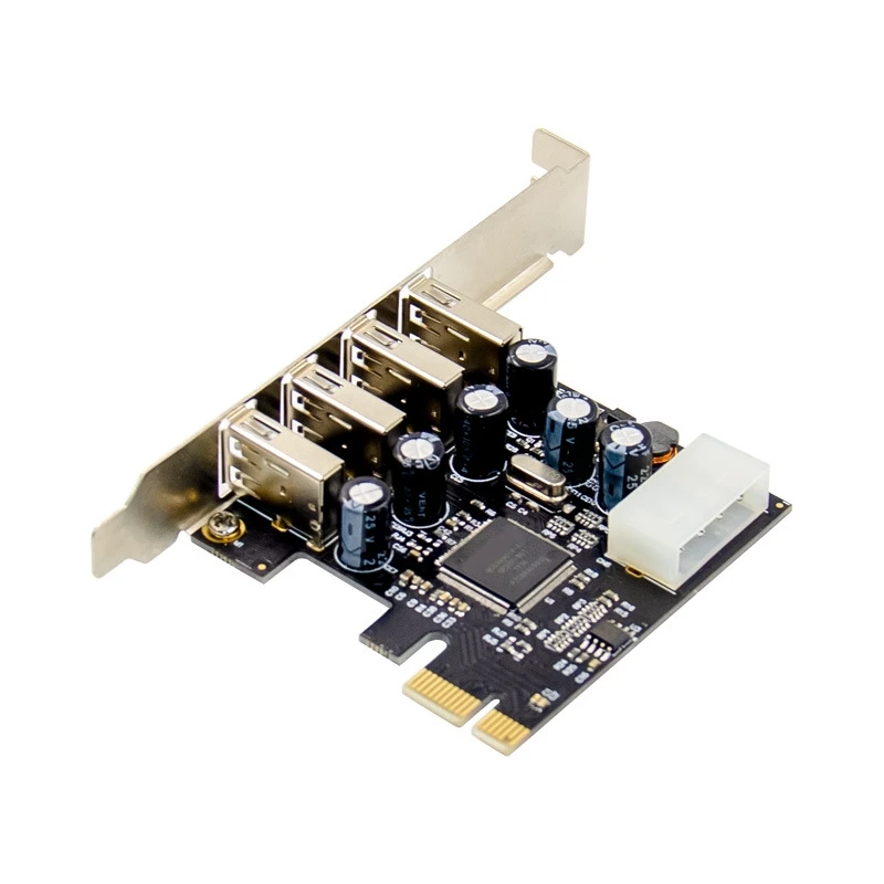 1 компл. PCI-E на 4 порта USB 2 0 карта преобразователя PCIE USB2.0 адаптера MCS9990 чипсет