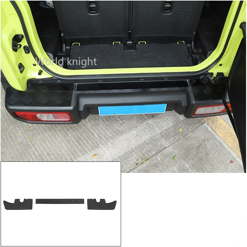 

for Suzuki Jimny 2019 2020 JB74 Rear Bumper Panel Cover Guard Decoration Trim Sticker Protective Plate Car Exterior Accessories