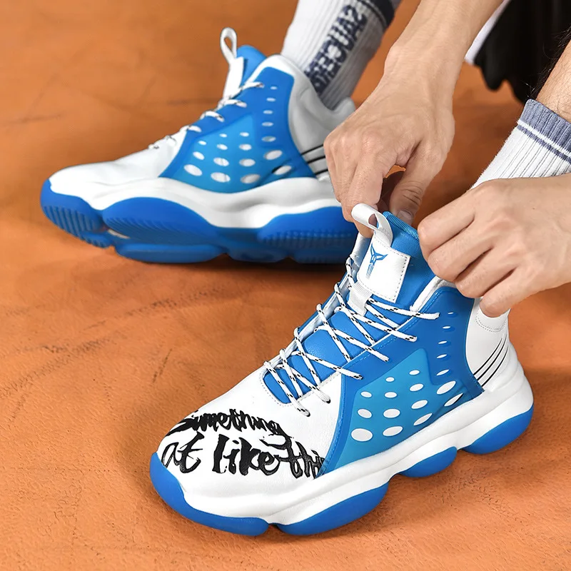 Mamba Strip High Top Thermal Basketball Shoes Men's Non-Slip Running Sneaker