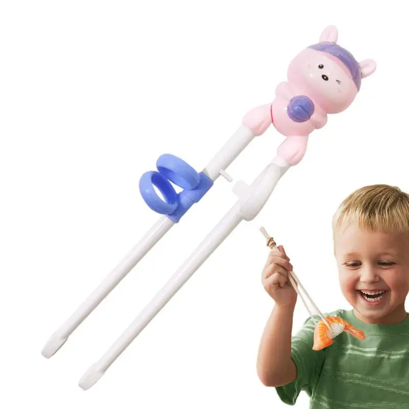 

Children's Safety Learning Chopsticks Reusable Cute Portable Chopsticks For Kids Learning Baby Auxiliary Eating Chopsticks