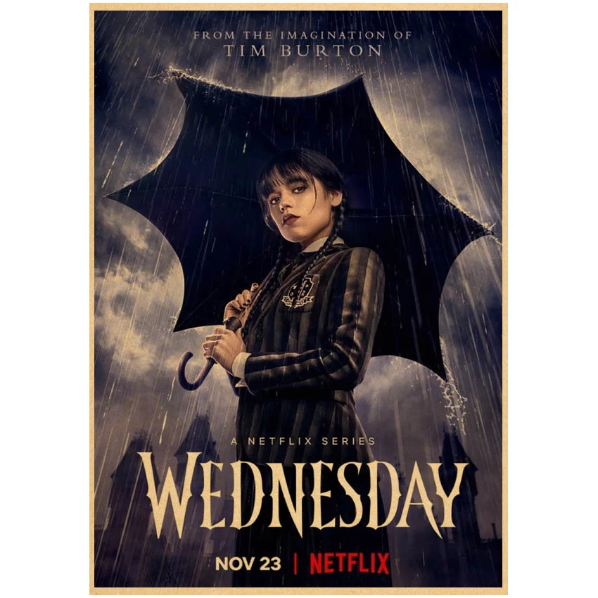 Среда addam Terror американская ТВ-игра постер из крафт-бумаги ретро-комната украшение