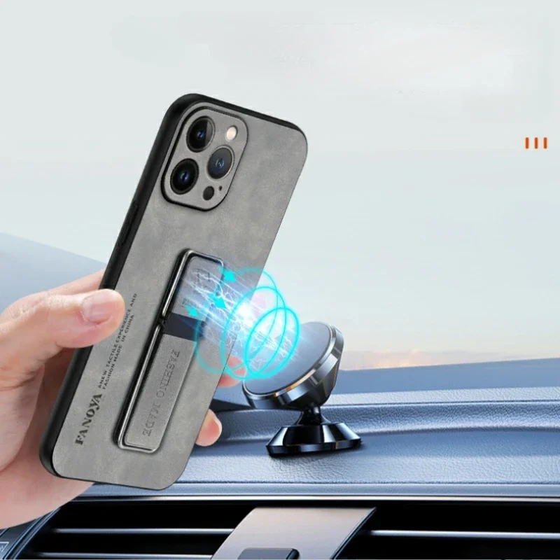 Для Honor 200 Smart 5G 200Pro Lite Skinsheep Leather Armor Case для X7C 4G X5B + X6B X8B Магнитный чехол-держатель