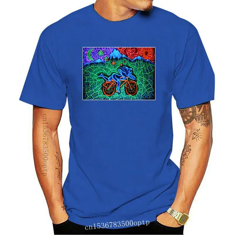 

Camiseta del día de la bicicleta para hombre, camisa con ácido LSD, DR ALBERT HOFMANN, fiesta de ácido DTG2, Unisex, talla holga