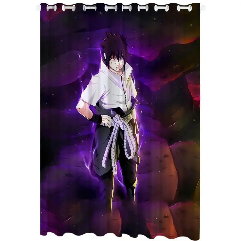 

Indecor Naru Ninja Uzumaki Uchiha 3D Printing Blackout Curtain for Kids Adults Bedroom Living Room Home Decor