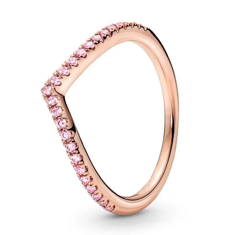 

Original Moments Timeless Wish Sparkling Pink Ring For Women 925 Sterling Silver Wedding Gift Pandor Jewelry