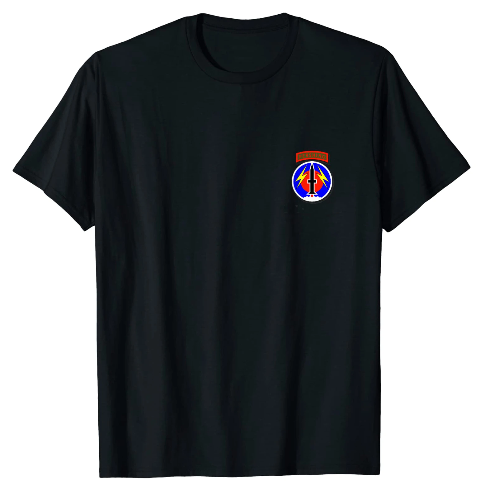 

56th Field Artillery Command Pershing T Shirt. Short Sleeve 100% Cotton Casual T-shirts Loose Top Size S-3XL